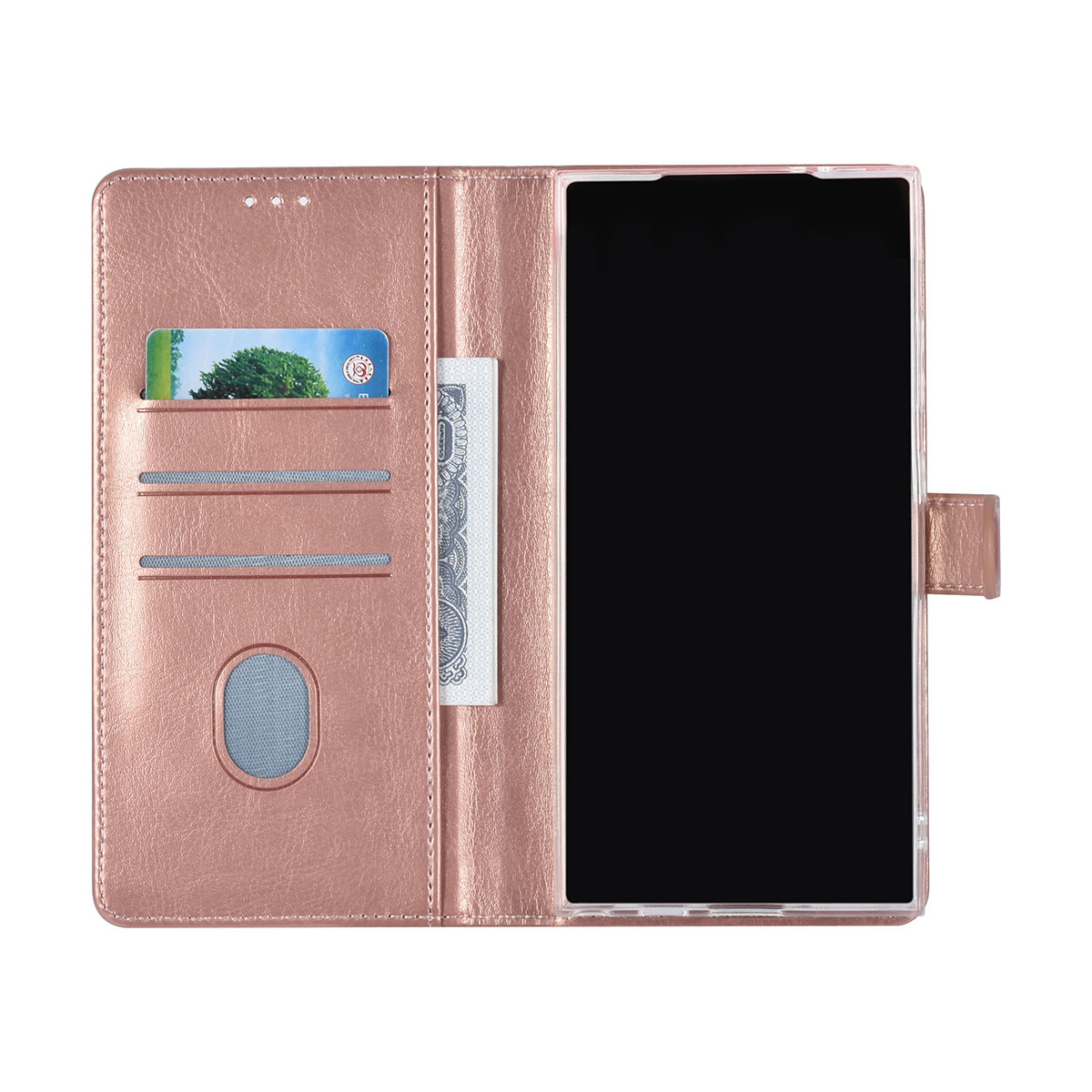 UNIQ Accessory UNIQ Accessory Galaxy S24 Ultra Book Case hoesje 3 pasjeshouder - Rose Gold, foto 4 van 5