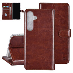 UNIQ Accessory Galaxy S24 Plus Book type case - 3 pasjeshouder - Brown