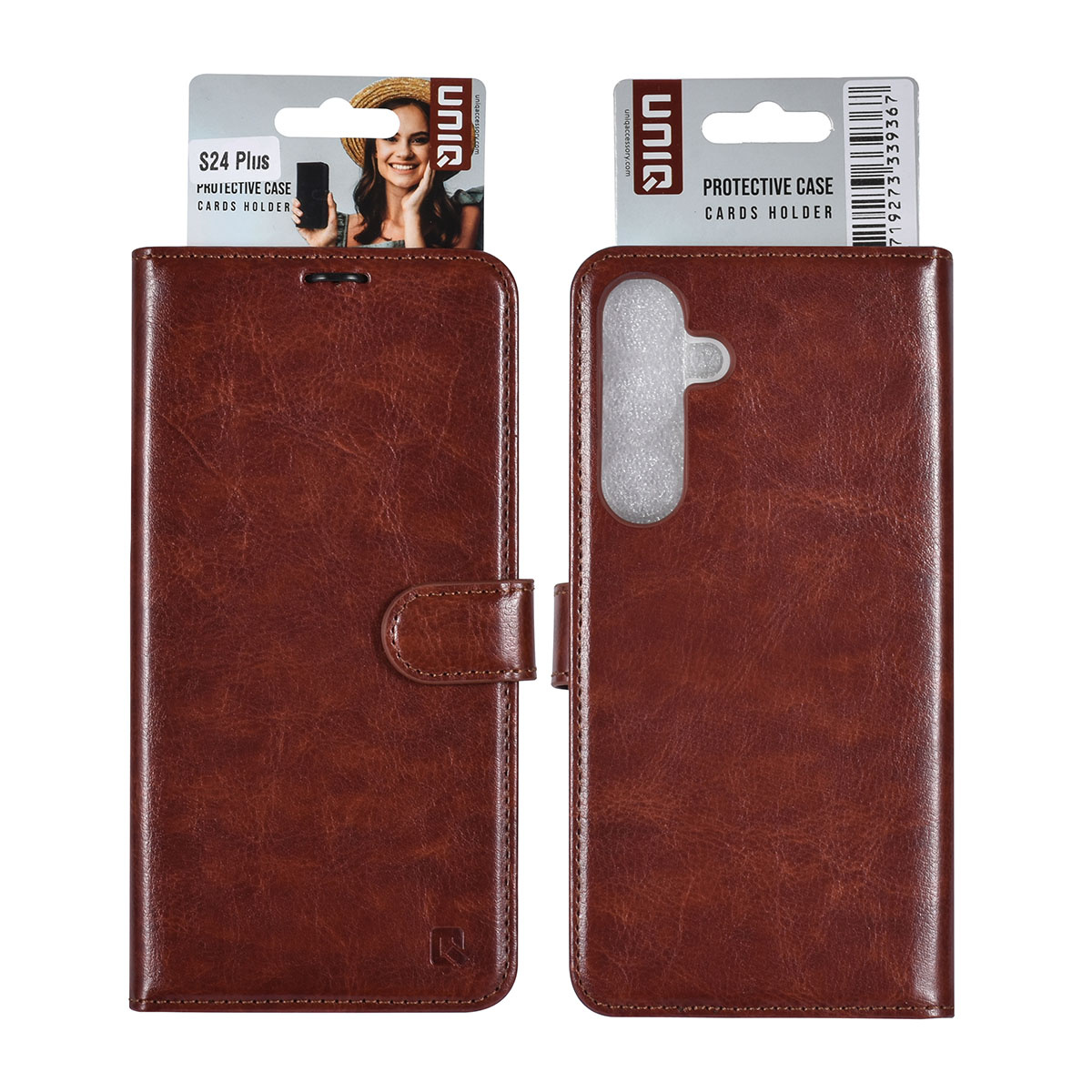UNIQ Accessory UNIQ Accessory Galaxy S24 Plus Book Case hoesje 3 pasjeshouder - Bruin, foto 5 van 5