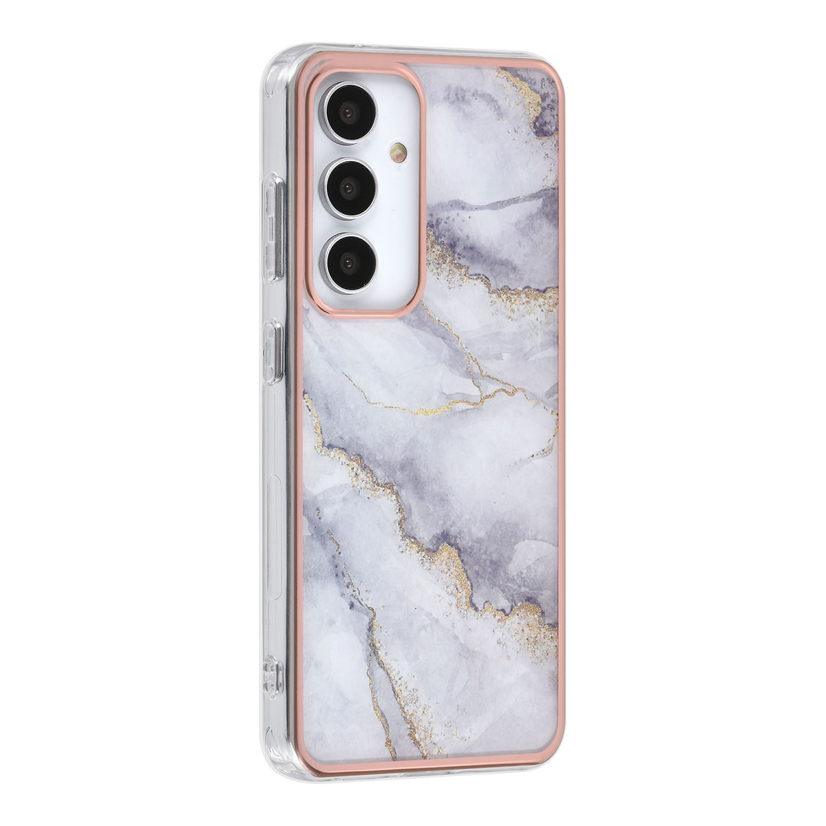UNIQ Accessory UNIQ Accessory Galaxy S24 Backcover hoesje Gold Line - Marble White, foto 2 van 4