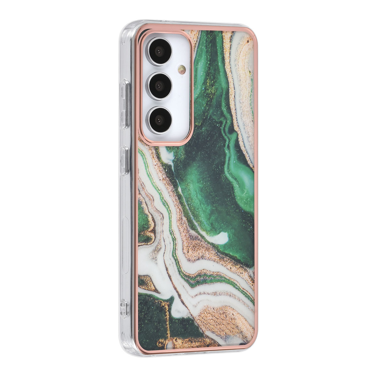 UNIQ Accessory UNIQ Accessory Galaxy S24 Backcover hoesje Gold Line - Marble Green, foto 2 van 4