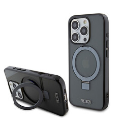 Tumi iPhone 15 Pro Back cover case - Metallic magsafe with stand - Black