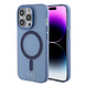 Tumi Tumi iPhone 15 Pro Backcover hoesje Frosted magsafe transparent - Blauw Tumi Tumi iPhone 15 Pro Backcover hoesje Frosted magsafe transparent - Blauw