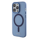 Tumi Tumi iPhone 15 Pro Backcover hoesje Frosted magsafe transparent - Blauw Tumi Tumi iPhone 15 Pro Backcover hoesje Frosted magsafe transparent - Blauw