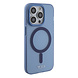 Tumi Tumi iPhone 15 Pro Back cover coque Frosted magsafe transparent - Bleu Tumi Tumi iPhone 15 Pro Back cover coque Frosted magsafe transparent - Bleu