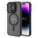 Tumi Tumi iPhone 15 Pro Backcover hoesje Metallic magsafe with stand - Zwart Tumi Tumi iPhone 15 Pro Backcover hoesje Metallic magsafe with stand - Zwart