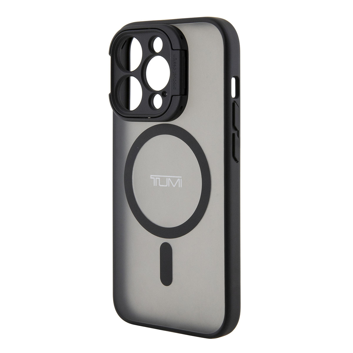 Tumi Tumi iPhone 15 Pro Backcover hoesje Metallic magsafe with stand - Zwart, foto 6 van 6