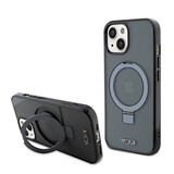 Tumi Tumi iPhone 15 Backcover hoesje Metallic magsafe with stand - Zwart Tumi Tumi iPhone 15 Backcover hoesje Metallic magsafe with stand - Zwart