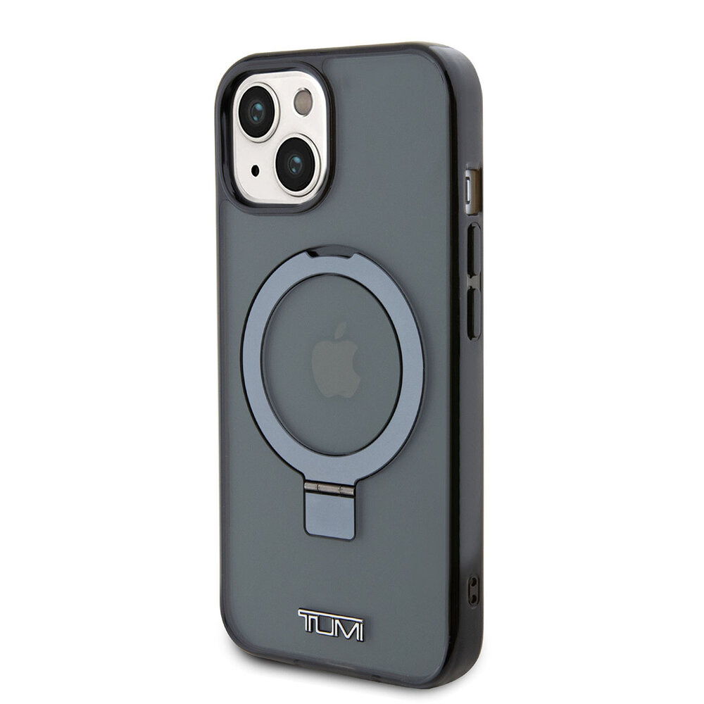 Tumi Tumi iPhone 15 Back cover coque Metallic magsafe with stand - Noir Tumi Tumi iPhone 15 Back cover coque Metallic magsafe with stand - Noir