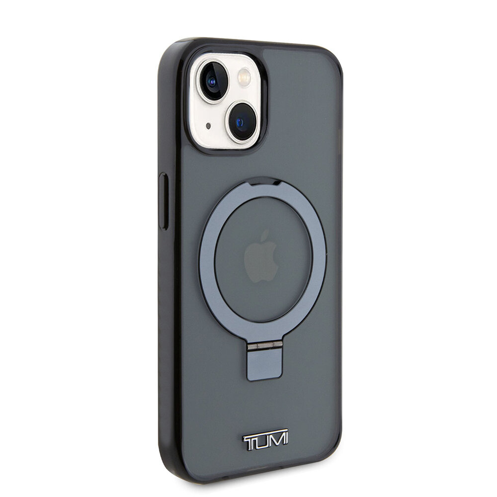 Tumi Tumi iPhone 15 Back cover coque Metallic magsafe with stand - Noir Tumi Tumi iPhone 15 Back cover coque Metallic magsafe with stand - Noir