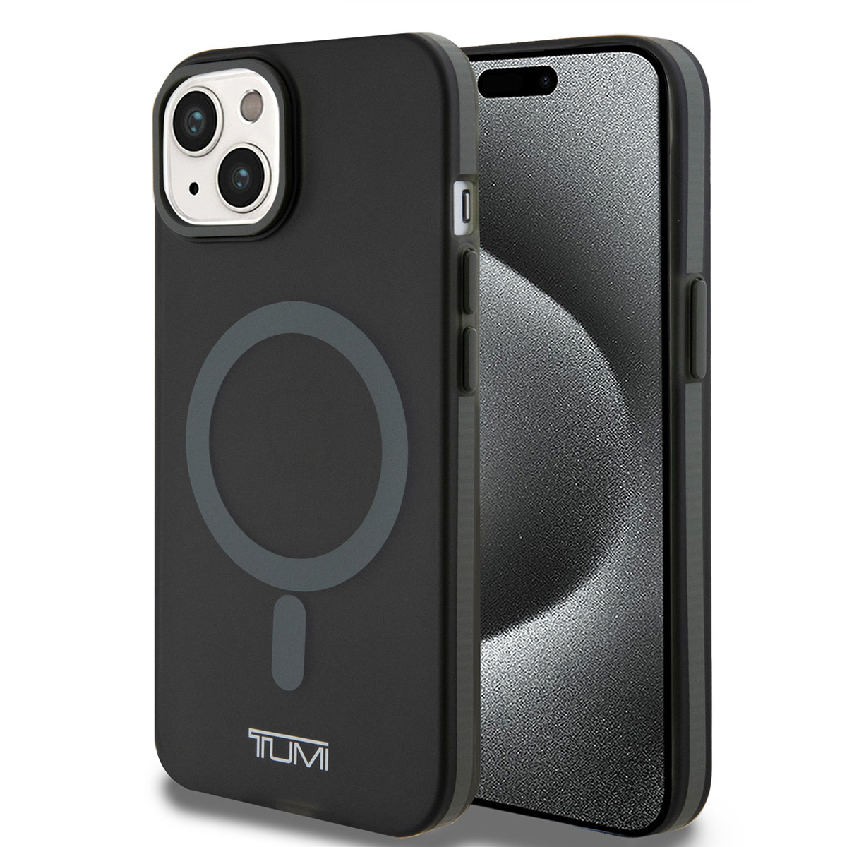 Tumi Tumi iPhone 15 Backcover hoesje Frosted magsafe transparent - Olijfgroen