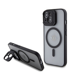 Tumi iPhone 15 Back cover case - Frosted magsafe transparent - Black