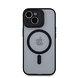 Tumi Tumi iPhone 15 Backcover hoesje Frosted magsafe transparent - Zwart Tumi Tumi iPhone 15 Backcover hoesje Frosted magsafe transparent - Zwart