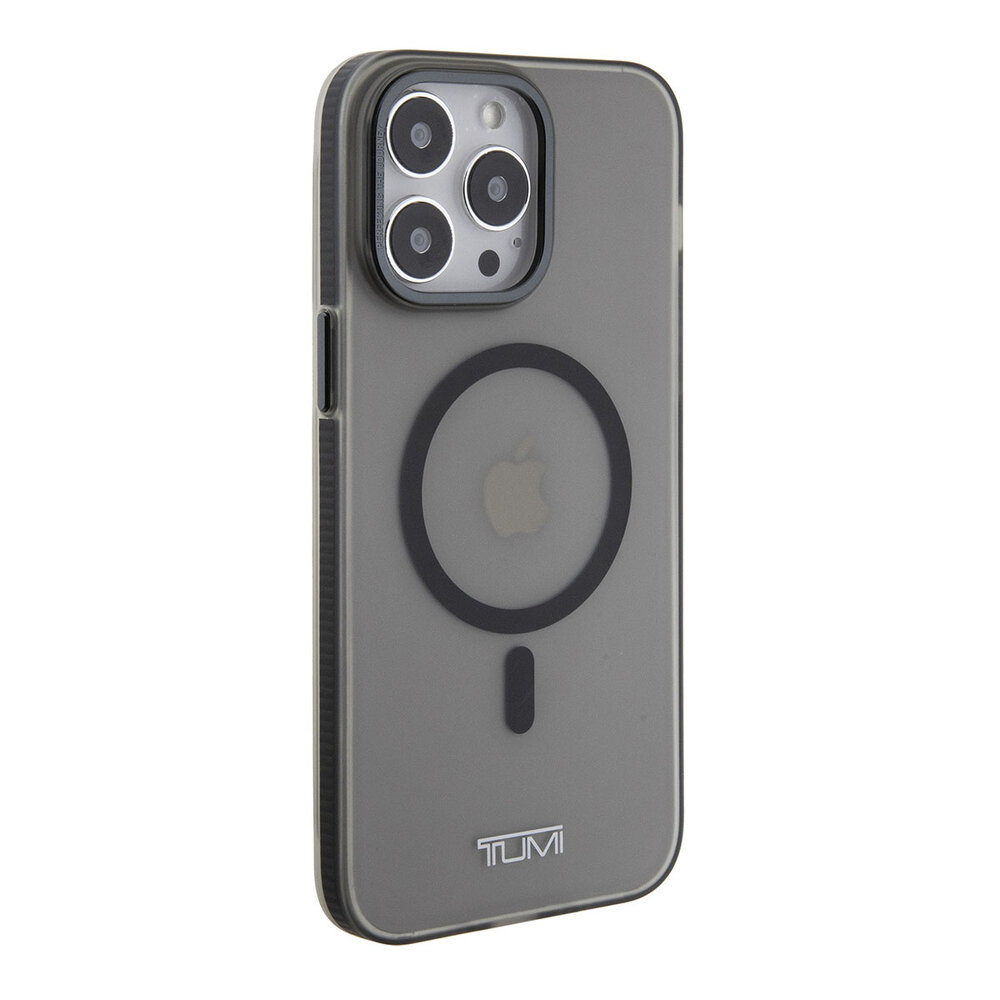 Tumi Tumi iPhone 15 Pro Max Back-Cover hul - Frosted magsafe transparent - Schwarz Tumi Tumi iPhone 15 Pro Max Back-Cover hul - Frosted magsafe transparent - Schwarz