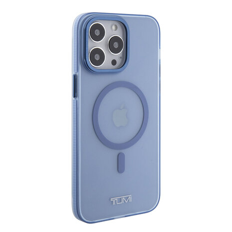 Tumi Tumi iPhone 15 Pro Max Back cover case - Frosted magsafe transparent - Blue Tumi Tumi iPhone 15 Pro Max Back cover case - Frosted magsafe transparent - Blue
