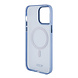 Tumi Tumi iPhone 15 Pro Max Backcover hoesje Frosted magsafe transparent - Blauw Tumi Tumi iPhone 15 Pro Max Backcover hoesje Frosted magsafe transparent - Blauw