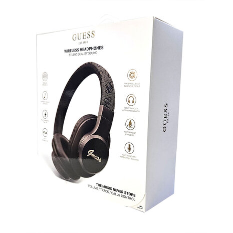 Guess Guess Bluetooth Headphone - 4G tone on tone script logo - Marron Guess Guess Bluetooth Headphone - 4G tone on tone script logo - Marron
