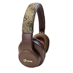 Guess Bluetooth Headphones - 4G tone on tone script logo - Brown