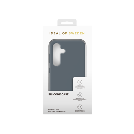 iDeal of Sweden iDeal of Sweden Galaxy S24 Backcover hoesje Silicone Case - Midnight Blue iDeal of Sweden iDeal of Sweden Galaxy S24 Backcover hoesje Silicone Case - Midnight Blue