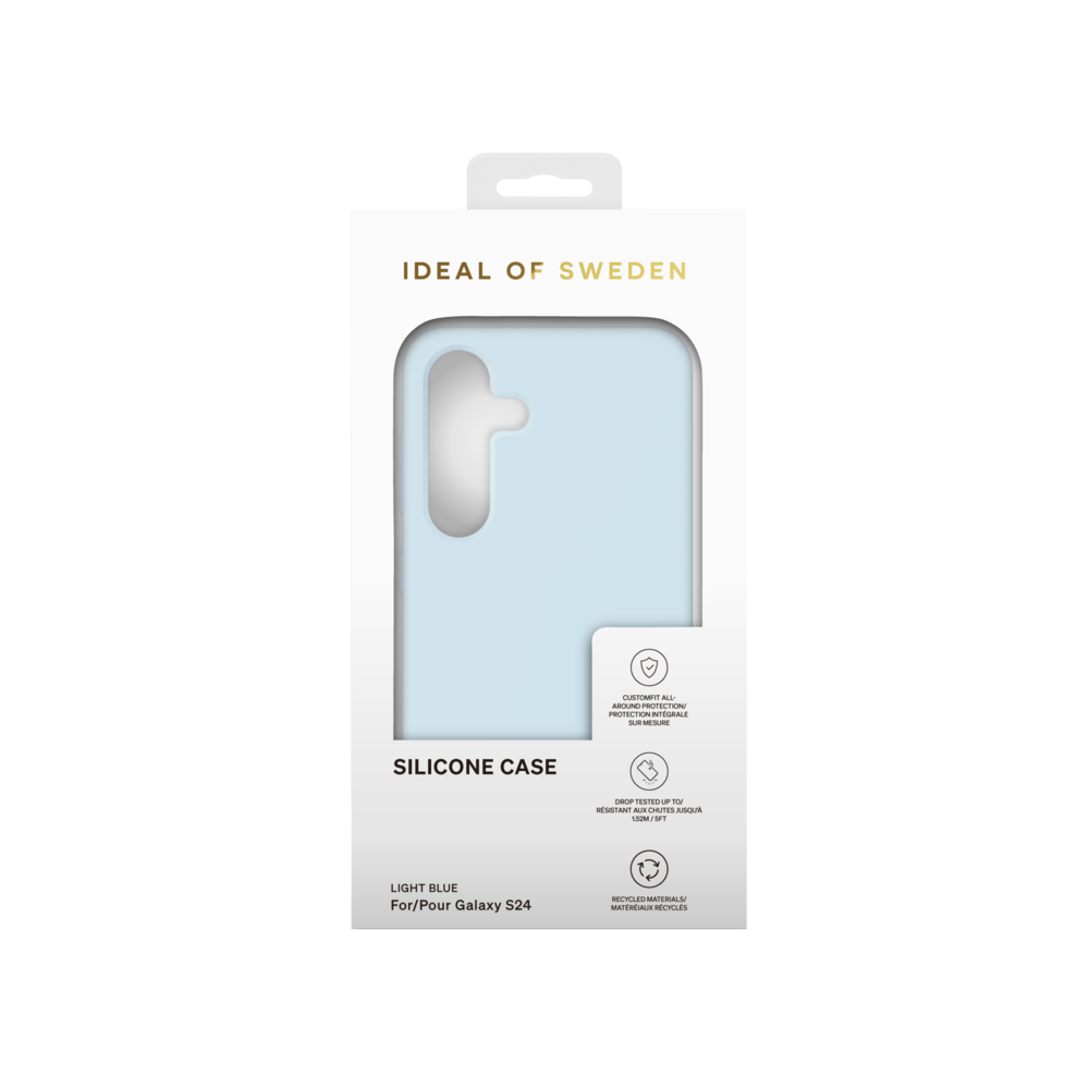 iDeal of Sweden iDeal of Sweden Galaxy S24 Back cover coque Silicone Case - Bleu clair iDeal of Sweden iDeal of Sweden Galaxy S24 Back cover coque Silicone Case - Bleu clair