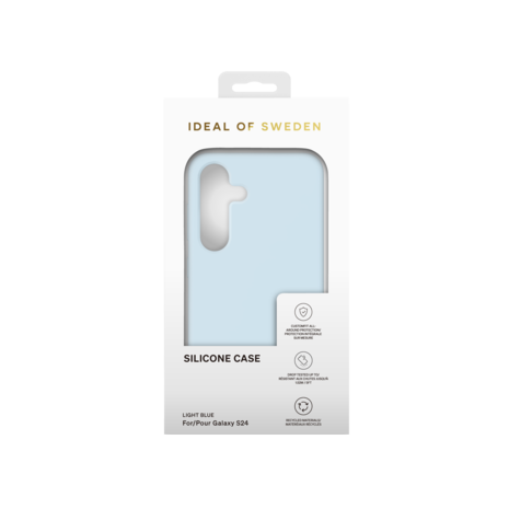 iDeal of Sweden iDeal of Sweden Galaxy S24 Back cover coque Silicone Case - Bleu clair iDeal of Sweden iDeal of Sweden Galaxy S24 Back cover coque Silicone Case - Bleu clair