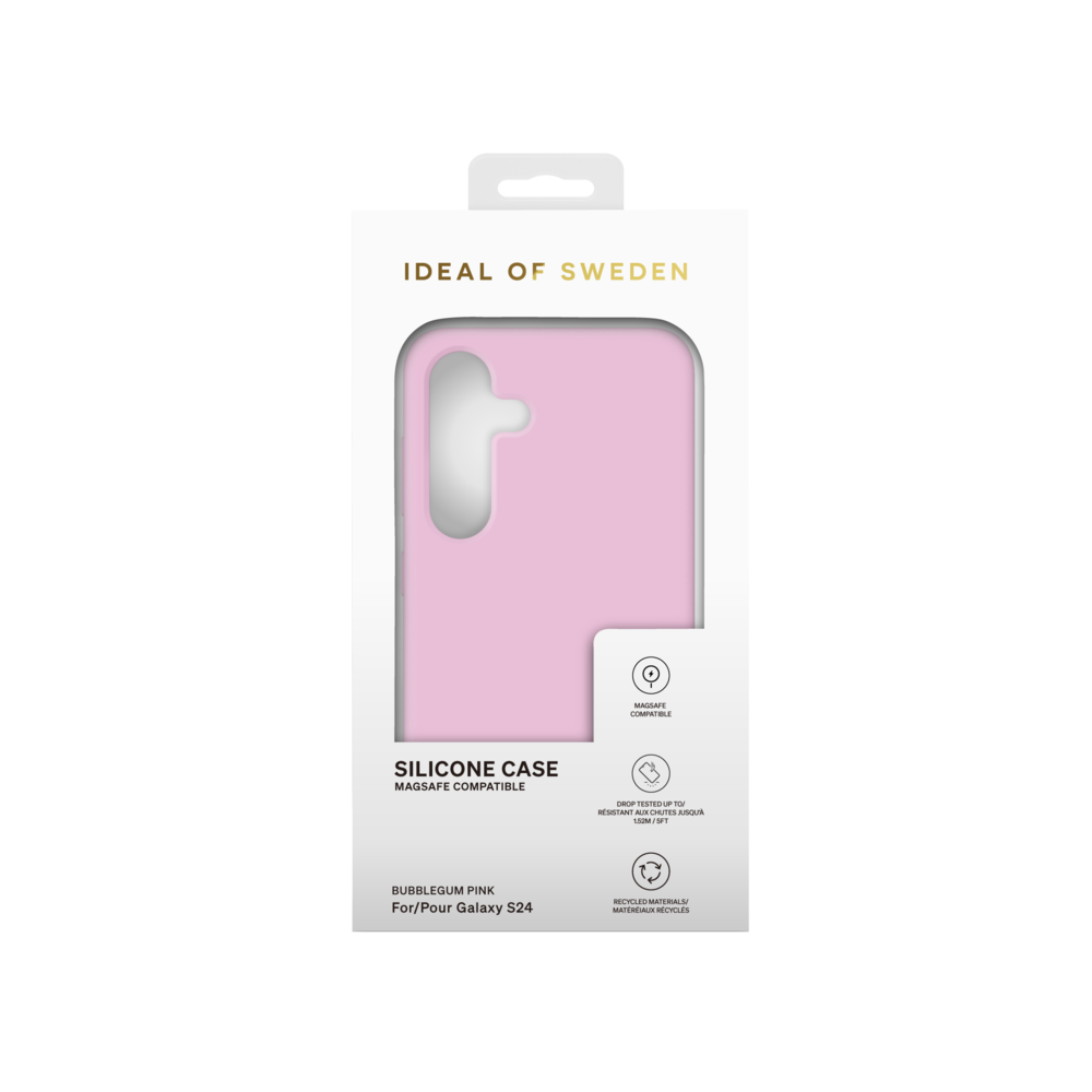 iDeal of Sweden iDeal of Sweden Galaxy S24 Back cover coque Silicone Case Magsafe - Bubble Gum Pink iDeal of Sweden iDeal of Sweden Galaxy S24 Back cover coque Silicone Case Magsafe - Bubble Gum Pink