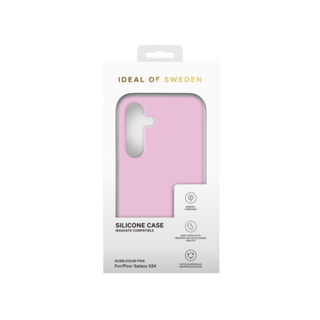 iDeal of Sweden iDeal of Sweden Galaxy S24 Backcover hoesje Silicone Case Magsafe - Bubble Gum Pink iDeal of Sweden iDeal of Sweden Galaxy S24 Backcover hoesje Silicone Case Magsafe - Bubble Gum Pink