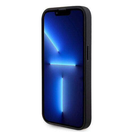 Guess Guess iPhone 15 Pro Back cover coque Perforated 4G - glitter - Noir Guess Guess iPhone 15 Pro Back cover coque Perforated 4G - glitter - Noir