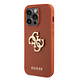 Guess Guess iPhone 15 Pro Back cover coque Perforated 4G - glitter - Orange Guess Guess iPhone 15 Pro Back cover coque Perforated 4G - glitter - Orange