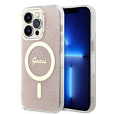 Guess Guess iPhone 15 Pro Back cover coque Magsafe IML 4G - Rose