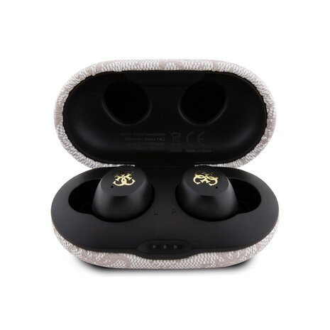 Guess Écouteurs Guess TWS - ENC 4G - avec étui de chargement - Rose Guess Écouteurs Guess TWS - ENC 4G - avec étui de chargement - Rose