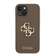 Guess Guess iPhone 15 & 14 Plus Back cover coque Perforated 4G - glitter - Taupe Guess Guess iPhone 15 & 14 Plus Back cover coque Perforated 4G - glitter - Taupe