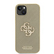 Guess Guess iPhone 15 & 14 Plus Back cover case - Perforated 4G - glitter - Gold Guess Guess iPhone 15 & 14 Plus Back cover case - Perforated 4G - glitter - Gold