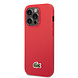 Lacoste Lacoste iPhone 14 Pro Back cover case - Iconic Petit Pique Logo - Red