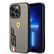 Ferrari Ferrari iPhone 14 Pro Back cover case - Leather - Big SF Logo - Grey Ferrari Ferrari iPhone 14 Pro Back cover case - Leather - Big SF Logo - Grey