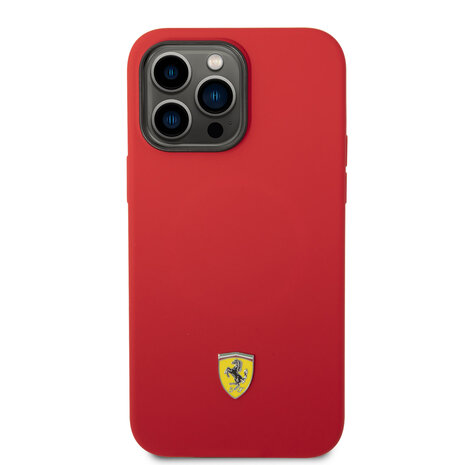 Ferrari Ferrari iPhone 14 Pro Max Backcover hoesje - Rood Ferrari Ferrari iPhone 14 Pro Max Backcover hoesje - Rood