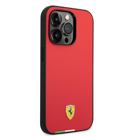 Ferrari Ferrari iPhone 14 Pro Max Backcover hoesje - Rood Ferrari Ferrari iPhone 14 Pro Max Backcover hoesje - Rood