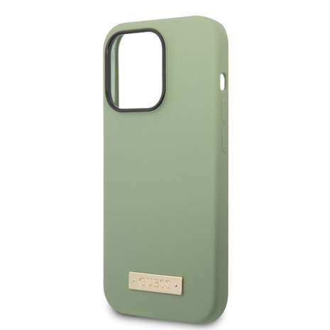 Guess Guess iPhone 14 Pro Back-Cover hul - - Kaki Guess Guess iPhone 14 Pro Back-Cover hul - - Kaki