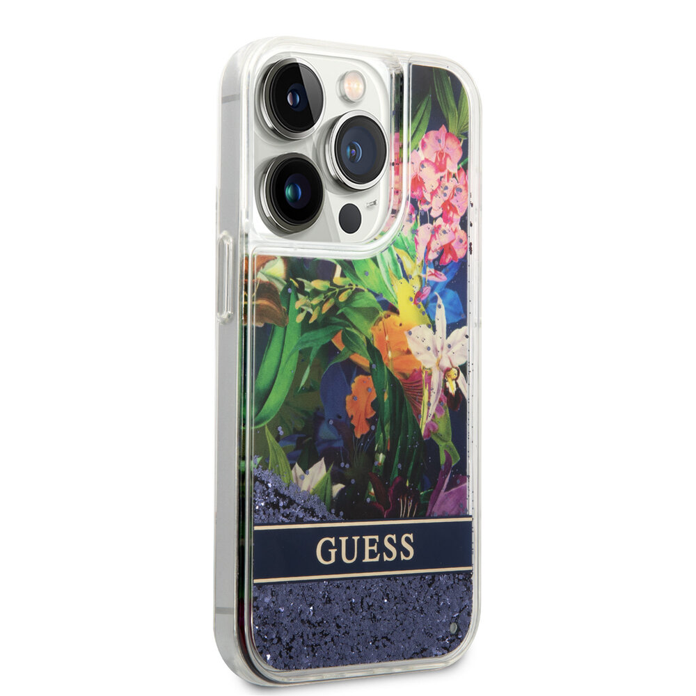 Guess Guess iPhone 14 Pro Back cover coque - Bleu Guess Guess iPhone 14 Pro Back cover coque - Bleu