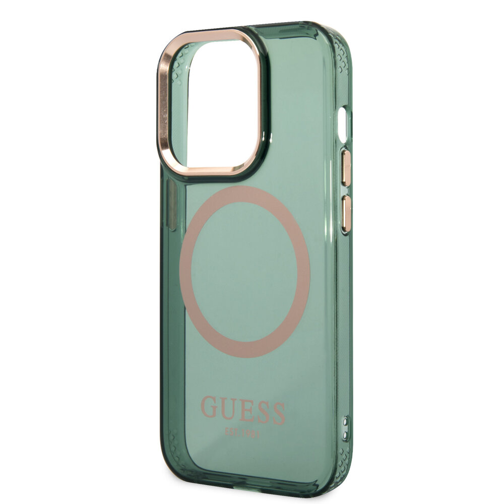 Guess Guess iPhone 14 Pro Back cover coque - Kaki Guess Guess iPhone 14 Pro Back cover coque - Kaki