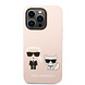 Karl Lagerfeld Karl Lagerfeld iPhone 14 Pro Backcover hoesje - K&C - Roze Karl Lagerfeld Karl Lagerfeld iPhone 14 Pro Backcover hoesje - K&C - Roze