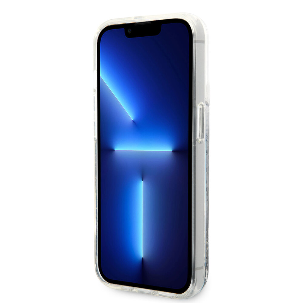 Karl Lagerfeld Karl Lagerfeld iPhone 14 Pro Back cover case - Glitter RSG - Silver Karl Lagerfeld Karl Lagerfeld iPhone 14 Pro Back cover case - Glitter RSG - Silver