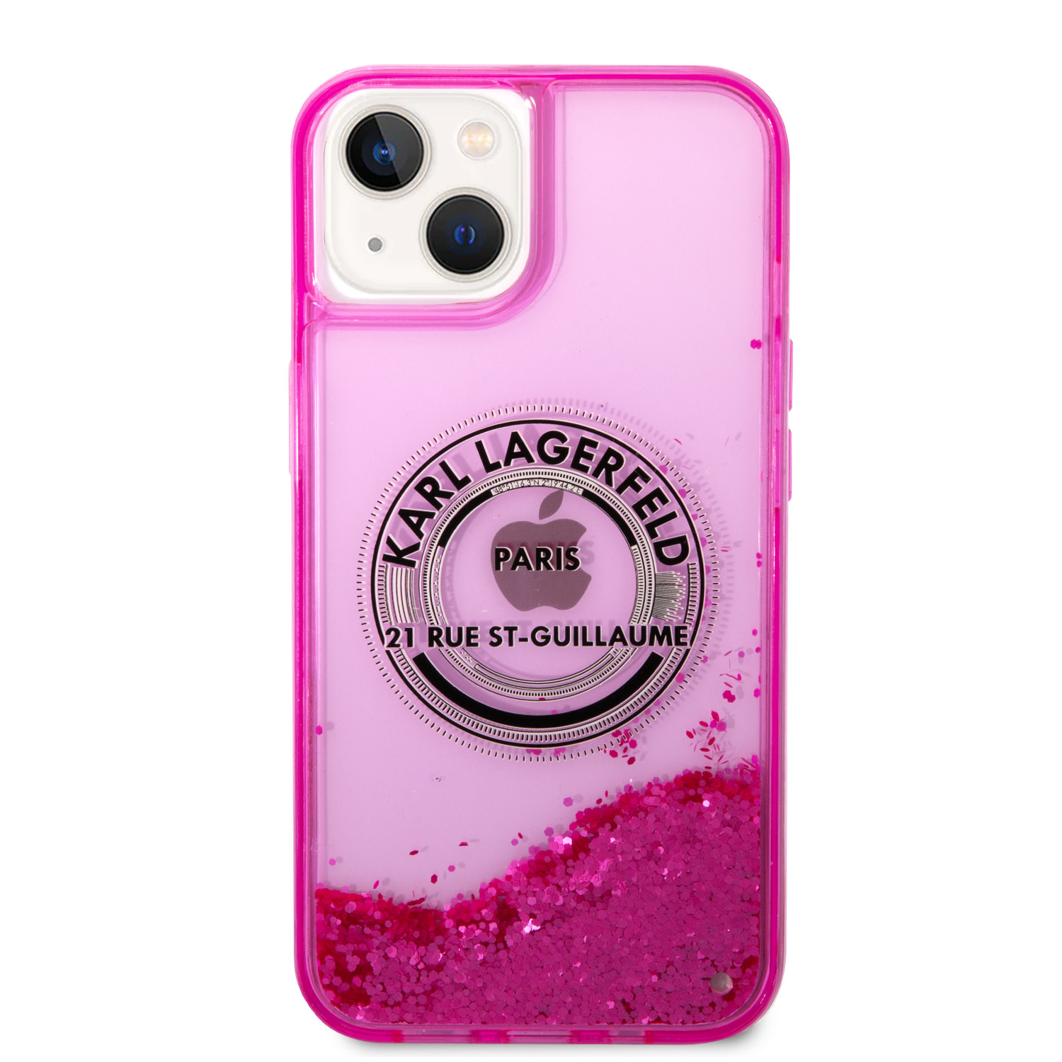 Karl Lagerfeld Karl Lagerfeld iPhone 14 en iPhone 13 Backcover hoesje - Glitter RSG - Roze, foto 3 van 6