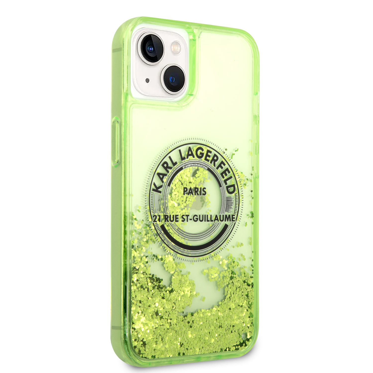 Karl Lagerfeld Karl Lagerfeld iPhone 14 en iPhone 13 Backcover hoesje - Glitter RSG - Groen, foto 4 van 6