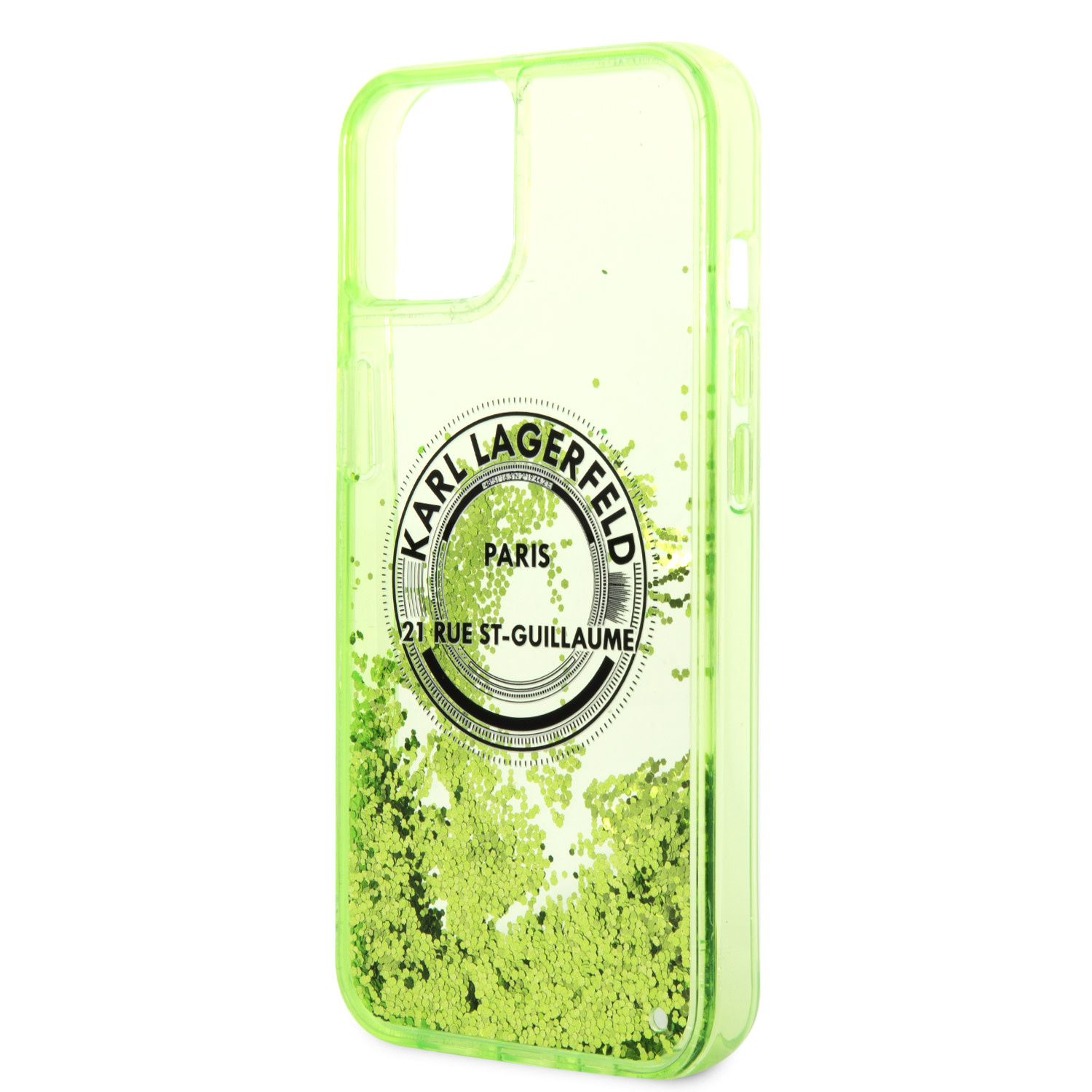 Karl Lagerfeld Karl Lagerfeld iPhone 14 en iPhone 13 Backcover hoesje - Glitter RSG - Groen, foto 5 van 6
