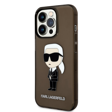 Karl Lagerfeld Karl Lagerfeld iPhone 14 Pro Backcover hoesje - IML NFT Ikonik - Zwart Karl Lagerfeld Karl Lagerfeld iPhone 14 Pro Backcover hoesje - IML NFT Ikonik - Zwart