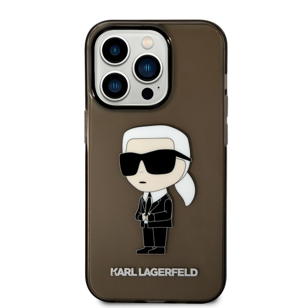Karl Lagerfeld Karl Lagerfeld iPhone 14 Pro Backcover hoesje - IML NFT Ikonik - Zwart Karl Lagerfeld Karl Lagerfeld iPhone 14 Pro Backcover hoesje - IML NFT Ikonik - Zwart