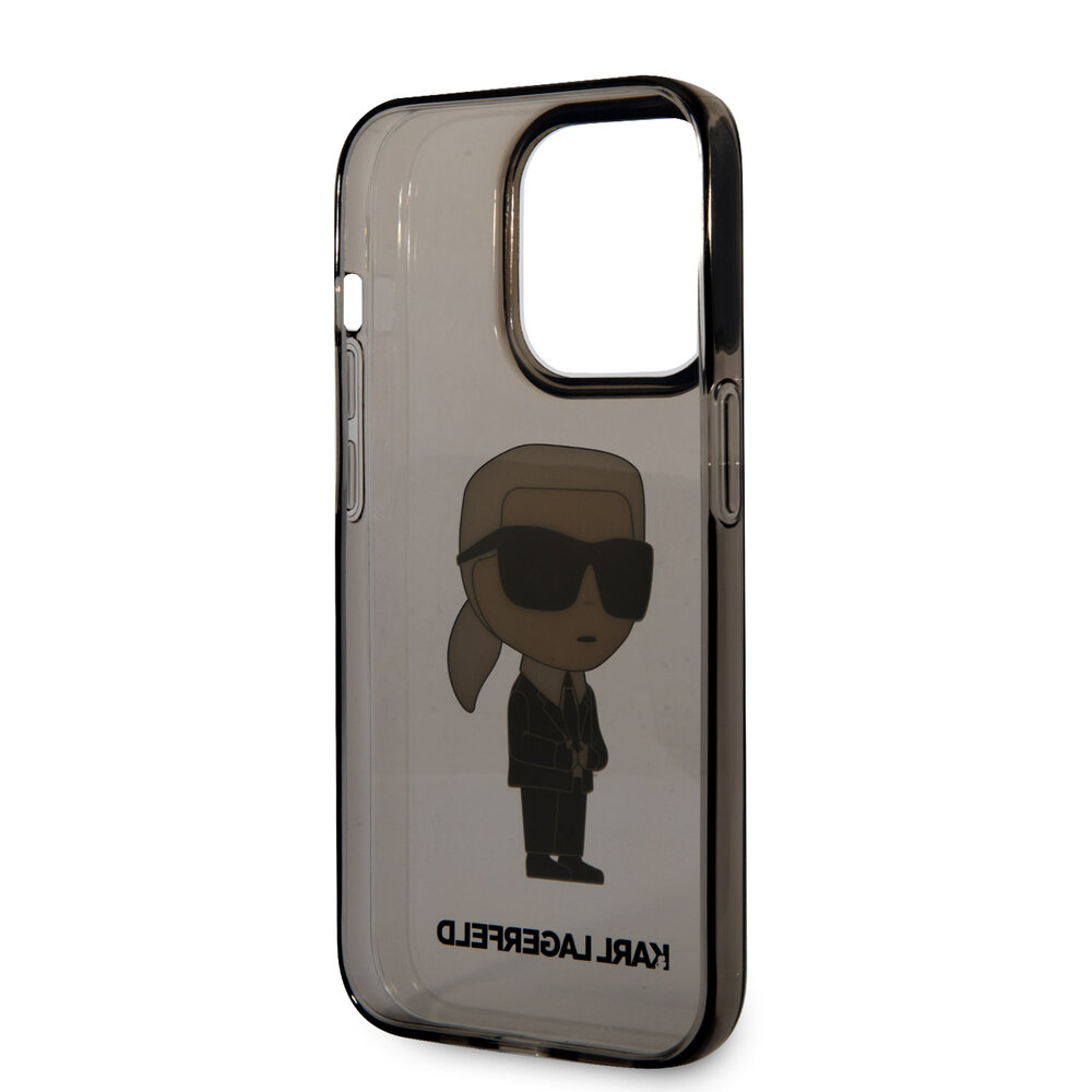 Karl Lagerfeld Karl Lagerfeld iPhone 14 Pro Backcover hoesje - IML NFT Ikonik - Zwart Karl Lagerfeld Karl Lagerfeld iPhone 14 Pro Backcover hoesje - IML NFT Ikonik - Zwart