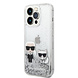 Karl Lagerfeld Karl Lagerfeld iPhone 14 Pro Backcover hoesje - Liquid Glitter - K&C - Zilver Karl Lagerfeld Karl Lagerfeld iPhone 14 Pro Backcover hoesje - Liquid Glitter - K&C - Zilver