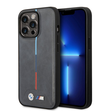 BMW BMW iPhone 14 Pro Backcover hoesje - Tricolor BMW BMW iPhone 14 Pro Backcover hoesje - Tricolor